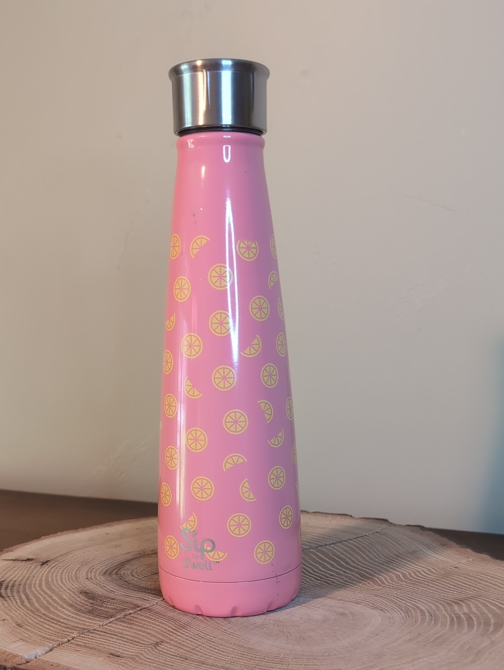 S'ip by S'well Stainless Steel Water Bottle - 15 Fl Oz - Pink Lemonade - Picture 2 of 9